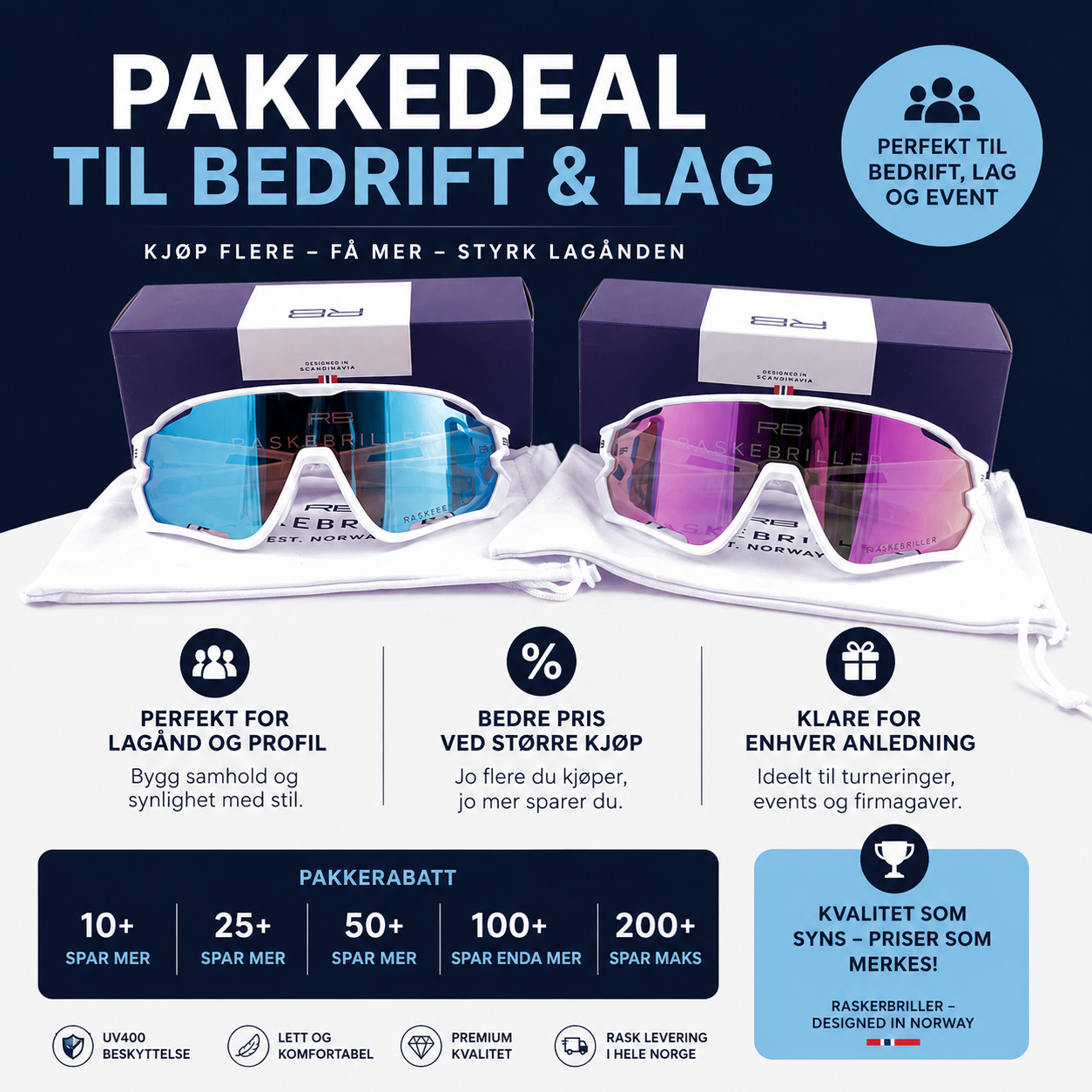 Pakktilbud 100stk